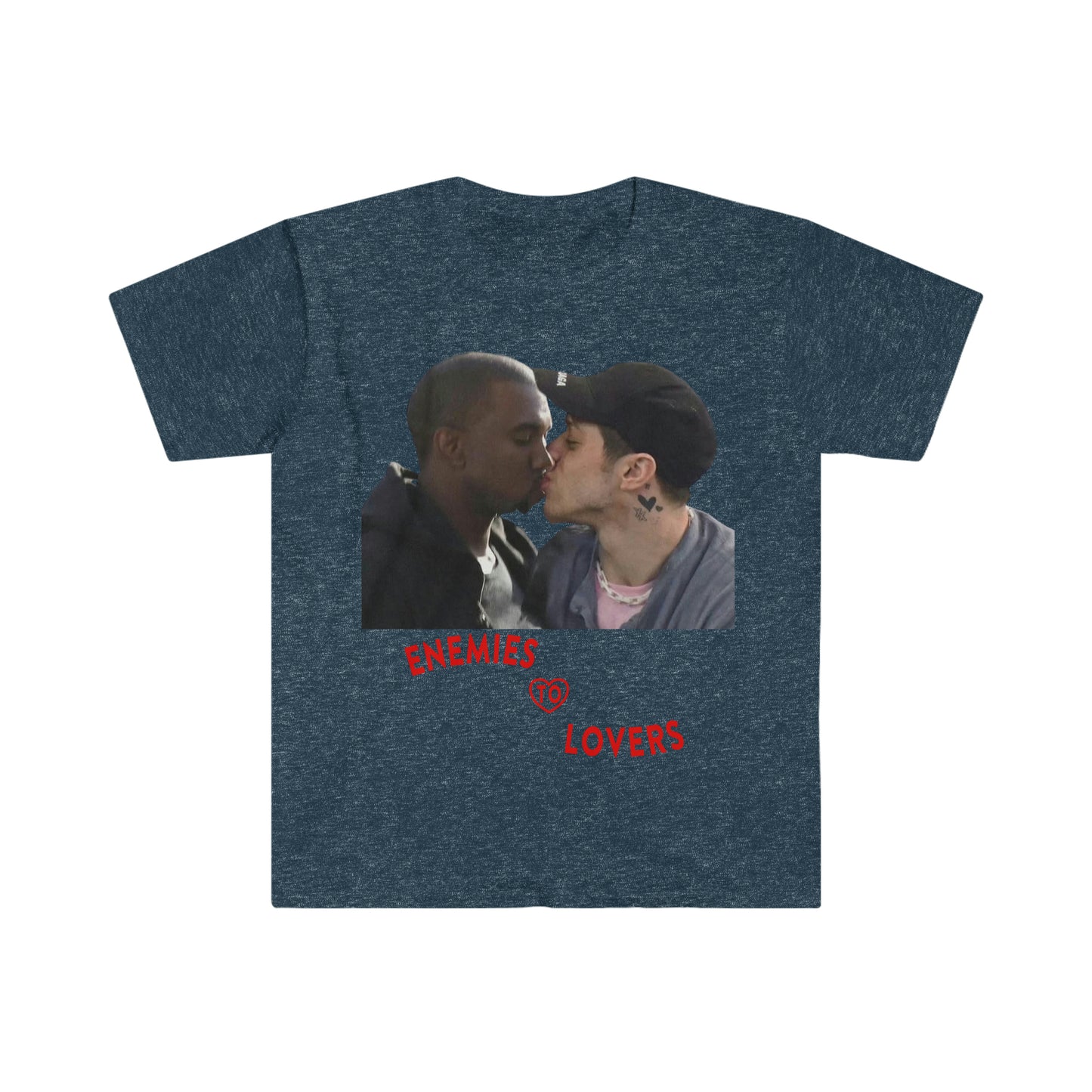 Kanye West Pete Davidson Kissing "Enemies to Lovers" T Shirt