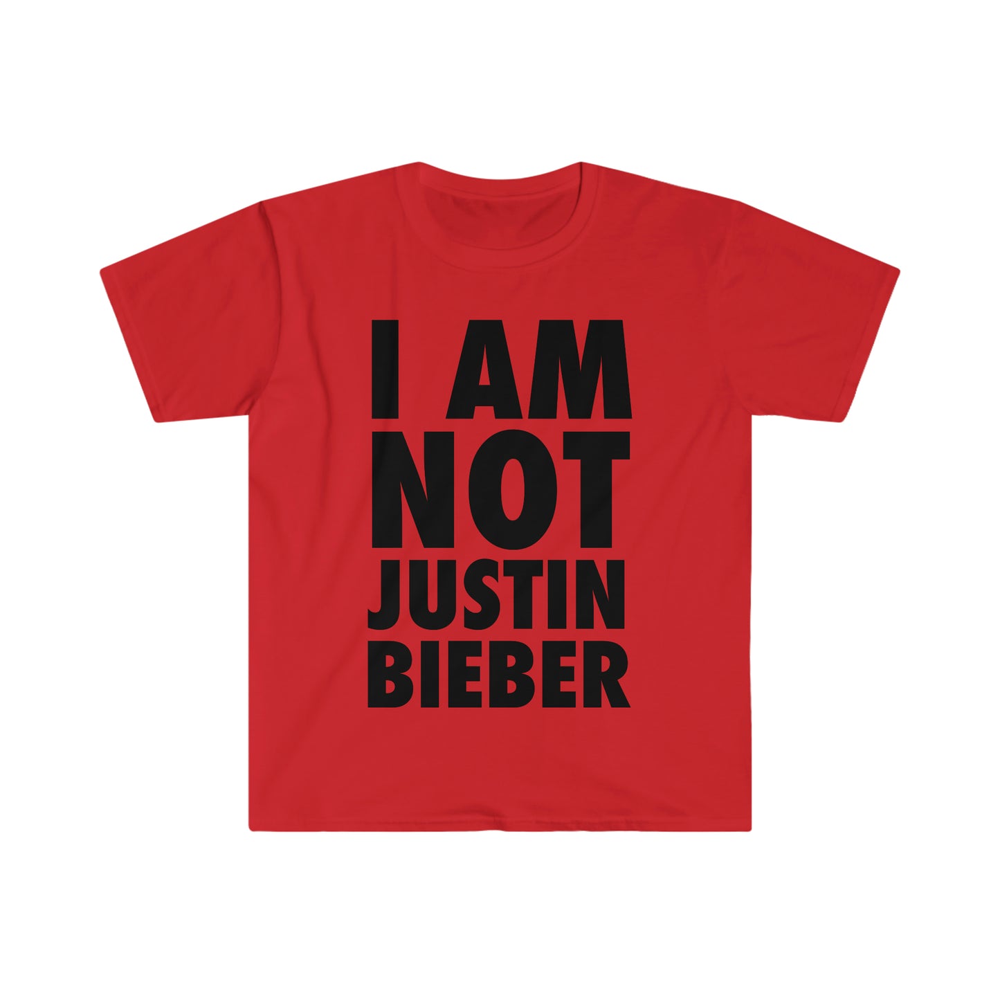 I am NOT Justin Bieber Funny Meme T Shirt
