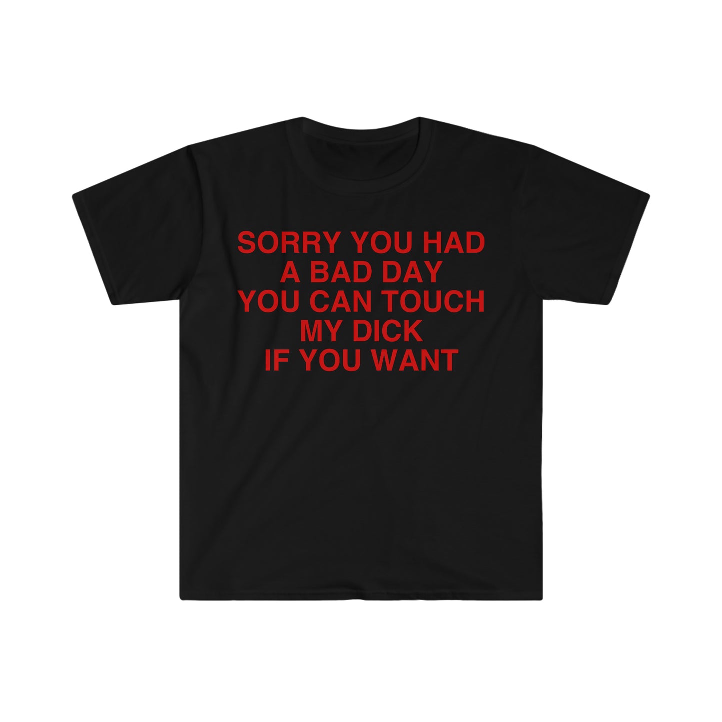 Sorry You Had a Bad Day You Can Touch My D If You Want Funny Meme T Shirt