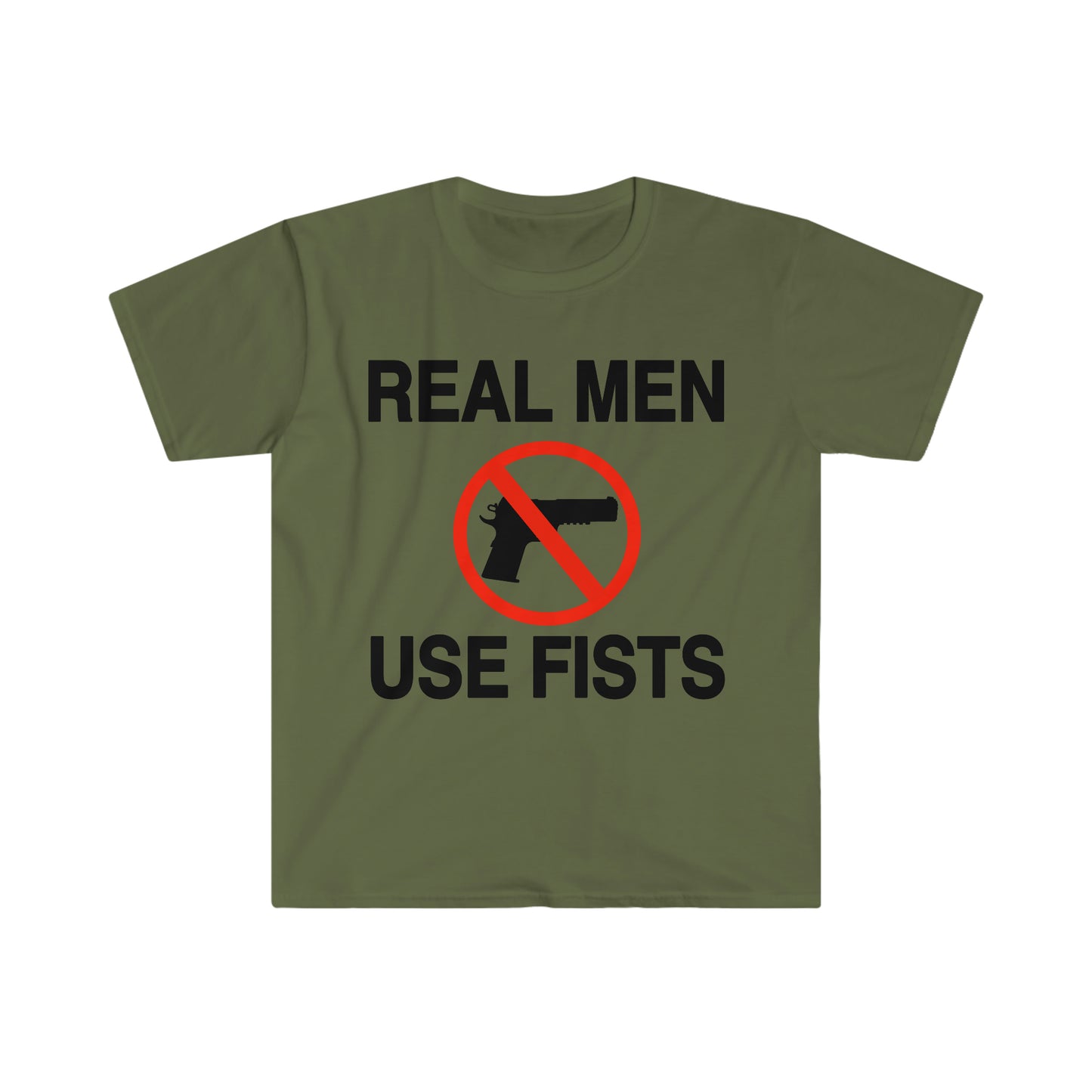 Real Men Use Fists Funny Meme T Shirt