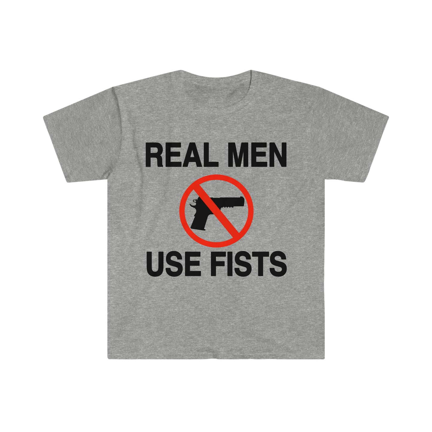 Real Men Use Fists Funny Meme T Shirt