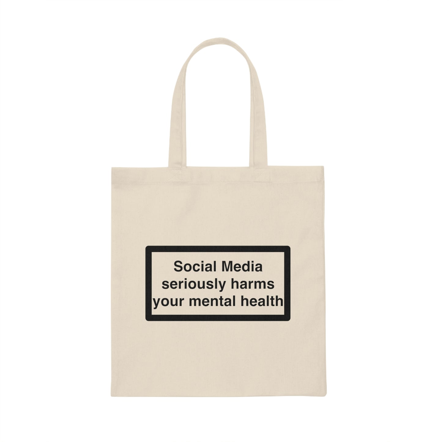 Social Media Seriously Harms your Mental Health Eco-Friendly Tote Bag