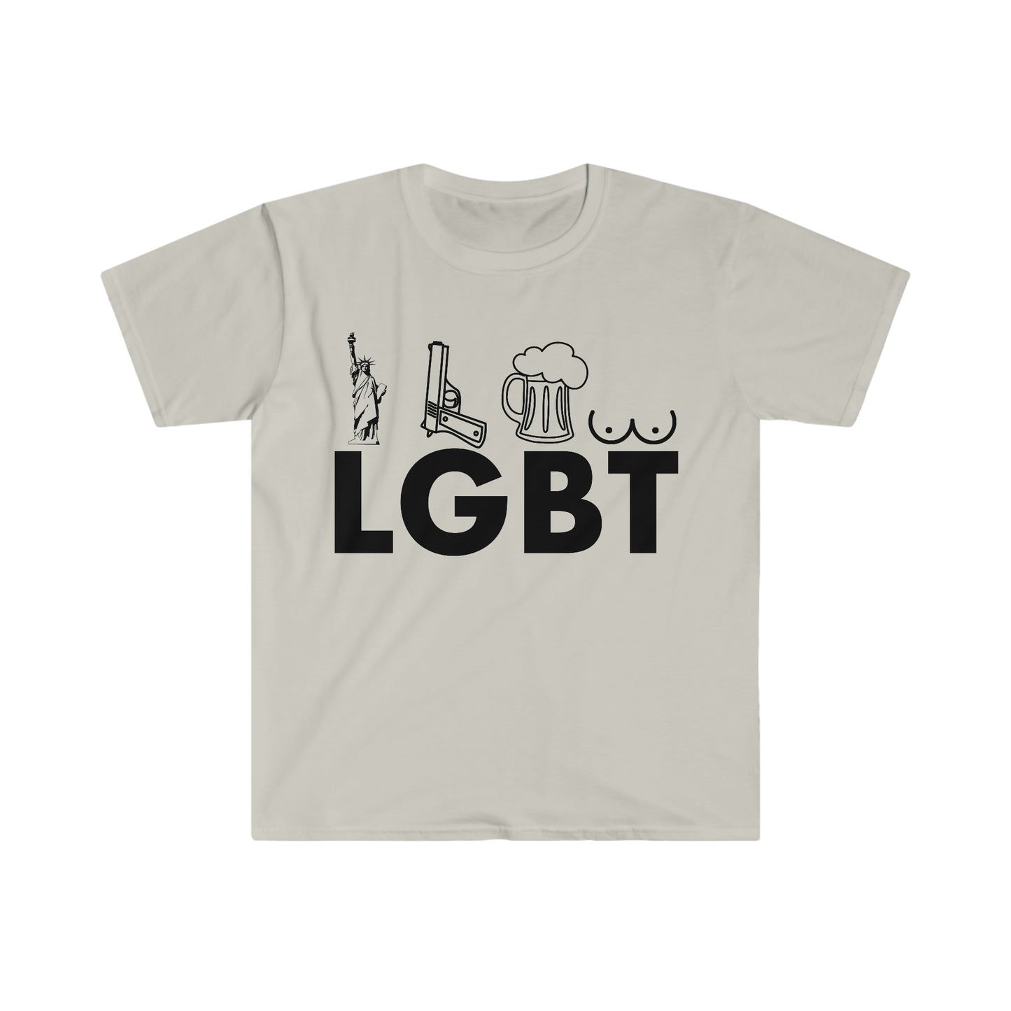 LGBT Liberty, Guns, Beer, ... Funny Meme T Shirt